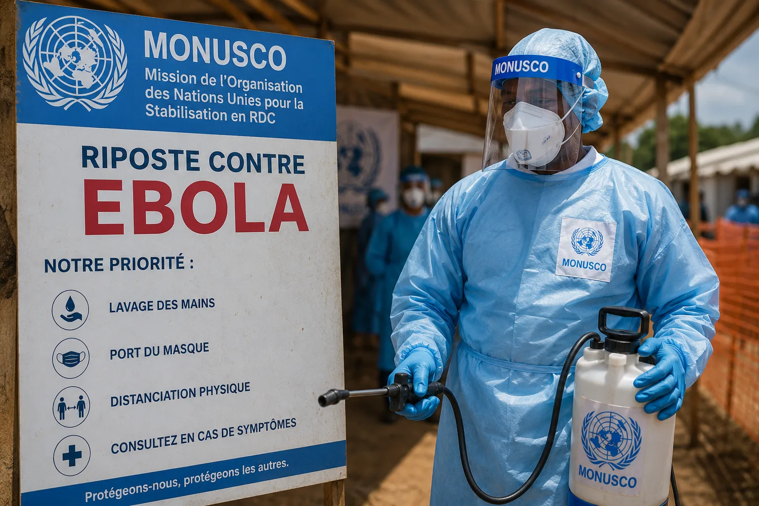 Communiqué officiel de la MONUSCO sur son soutien à la riposte contre Ebola en RDC