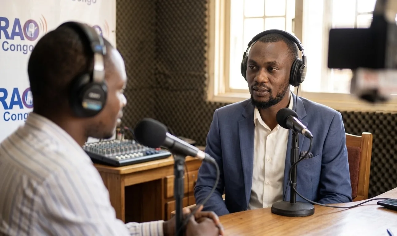 L’artiste gospel Katambwe Joël en interview à Kinshasa après la sortie de son album Wewe Ni Mungu