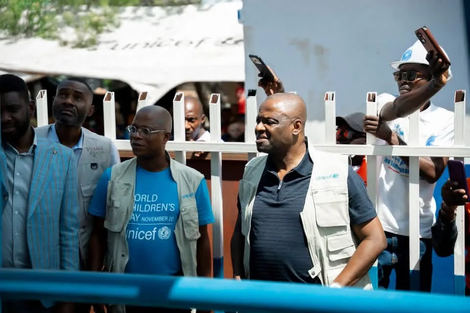 Cérémonie d’inauguration des forages réhabilités à Tabac Congo près de Kalemie dans le cadre d’un projet d’accès à l’ea...