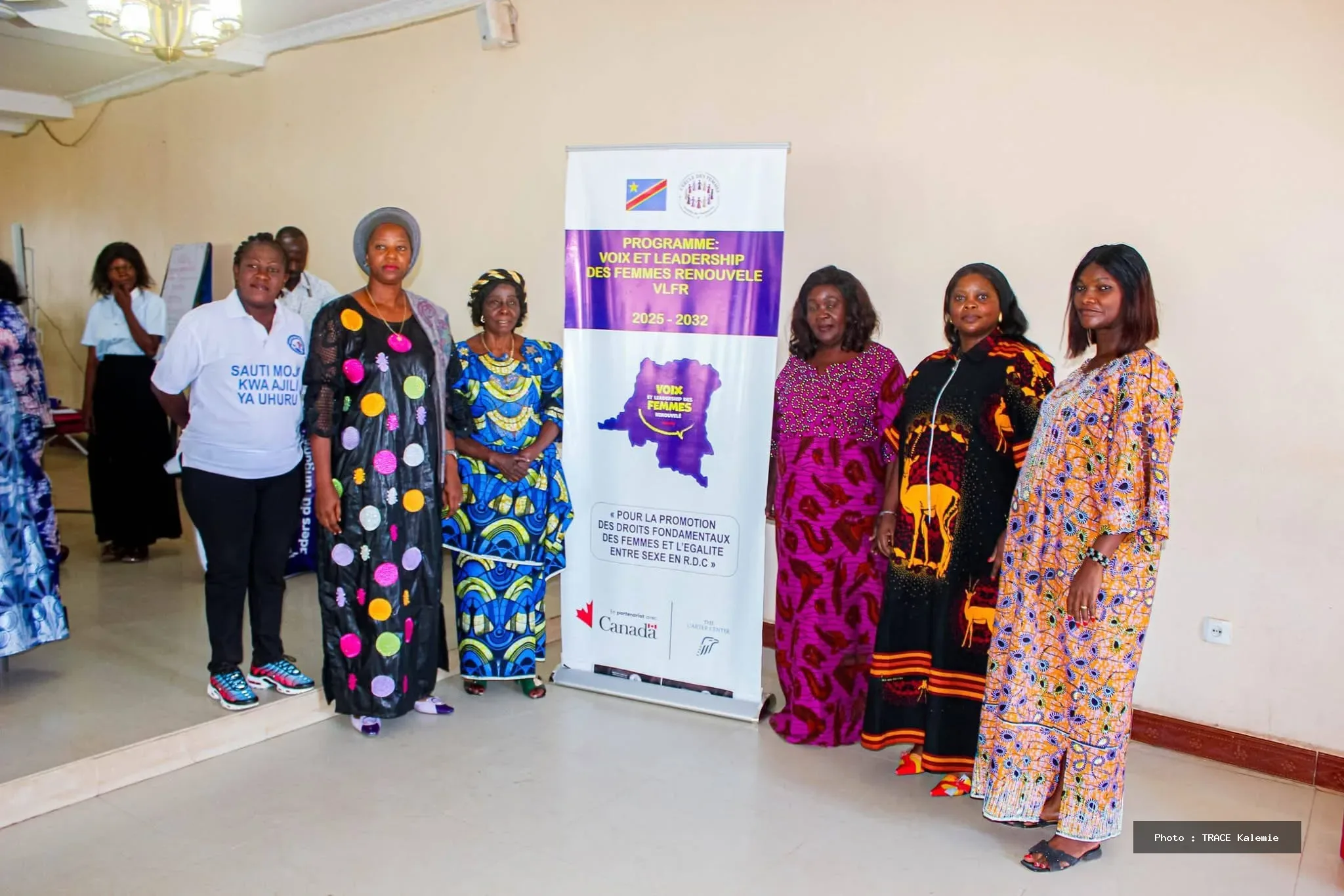 Des femmes leaders participant à un atelier de formation sur la prise de parole publique à Kalemie.