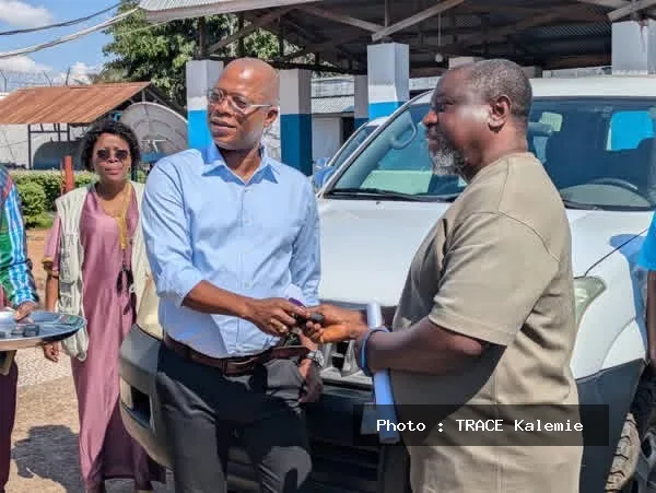 Remise officielle de quatre véhicules Land Cruiser par l’UNICEF Kalemie à ses partenaires de mise en œuvre dans la province du Tanganyika.