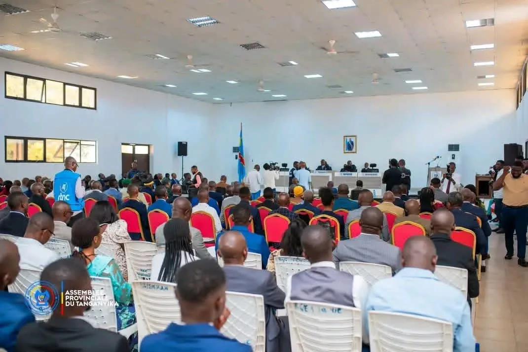 Séance plénière de l’Assemblée provinciale du Tanganyika consacrée à l’examen des rapports budgétaires et des conflits...