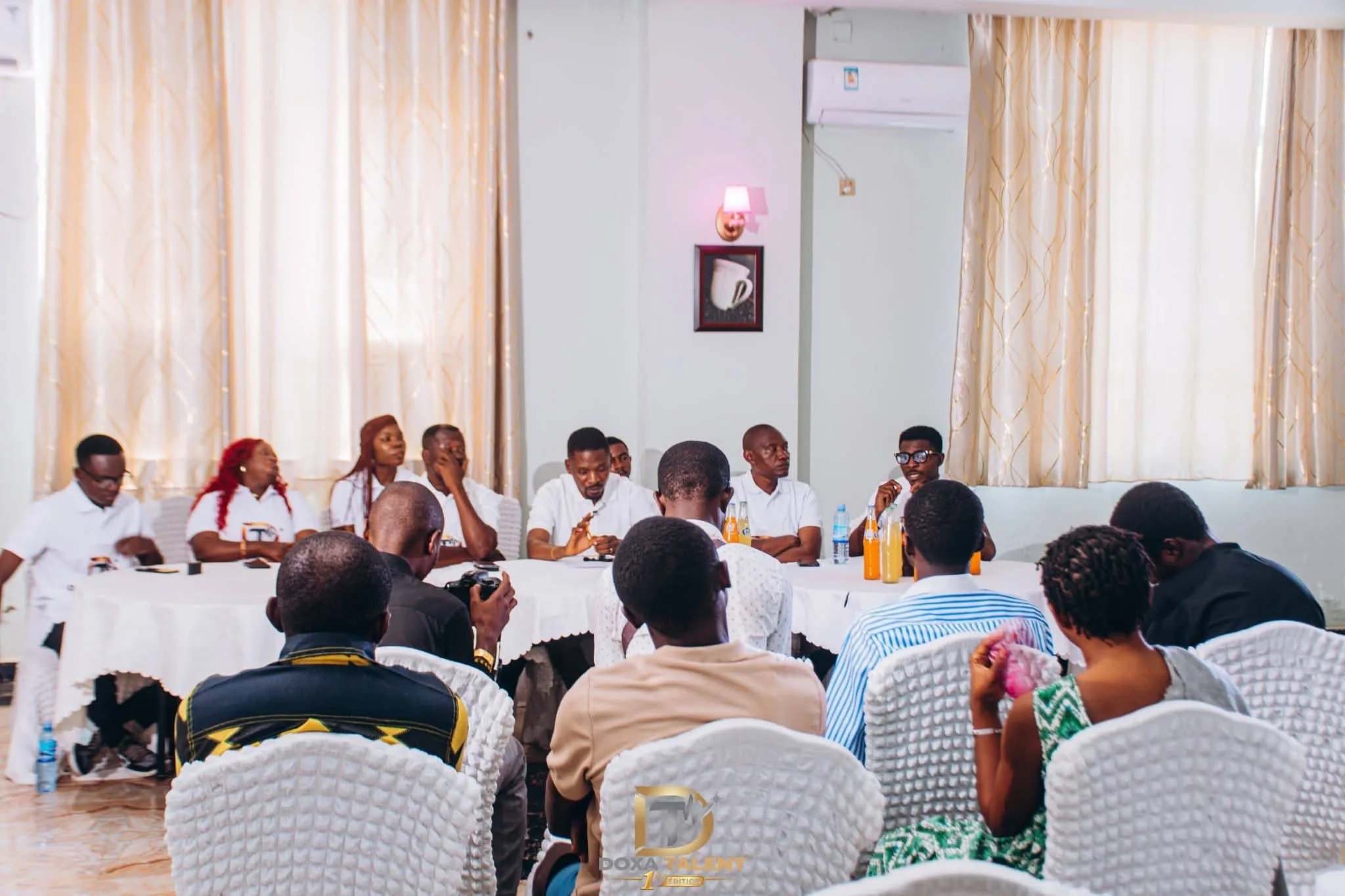 Présentation de la compétition chrétienne Doxa Talent lors d’une conférence de presse à Kalemie