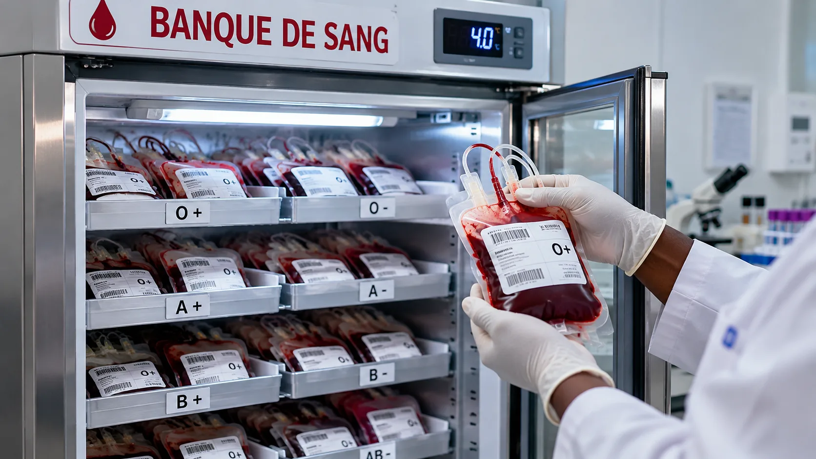 Équipements médicaux destinés à la conservation et à la gestion des produits sanguins pour les hôpitaux des six territoires du Tanganyika