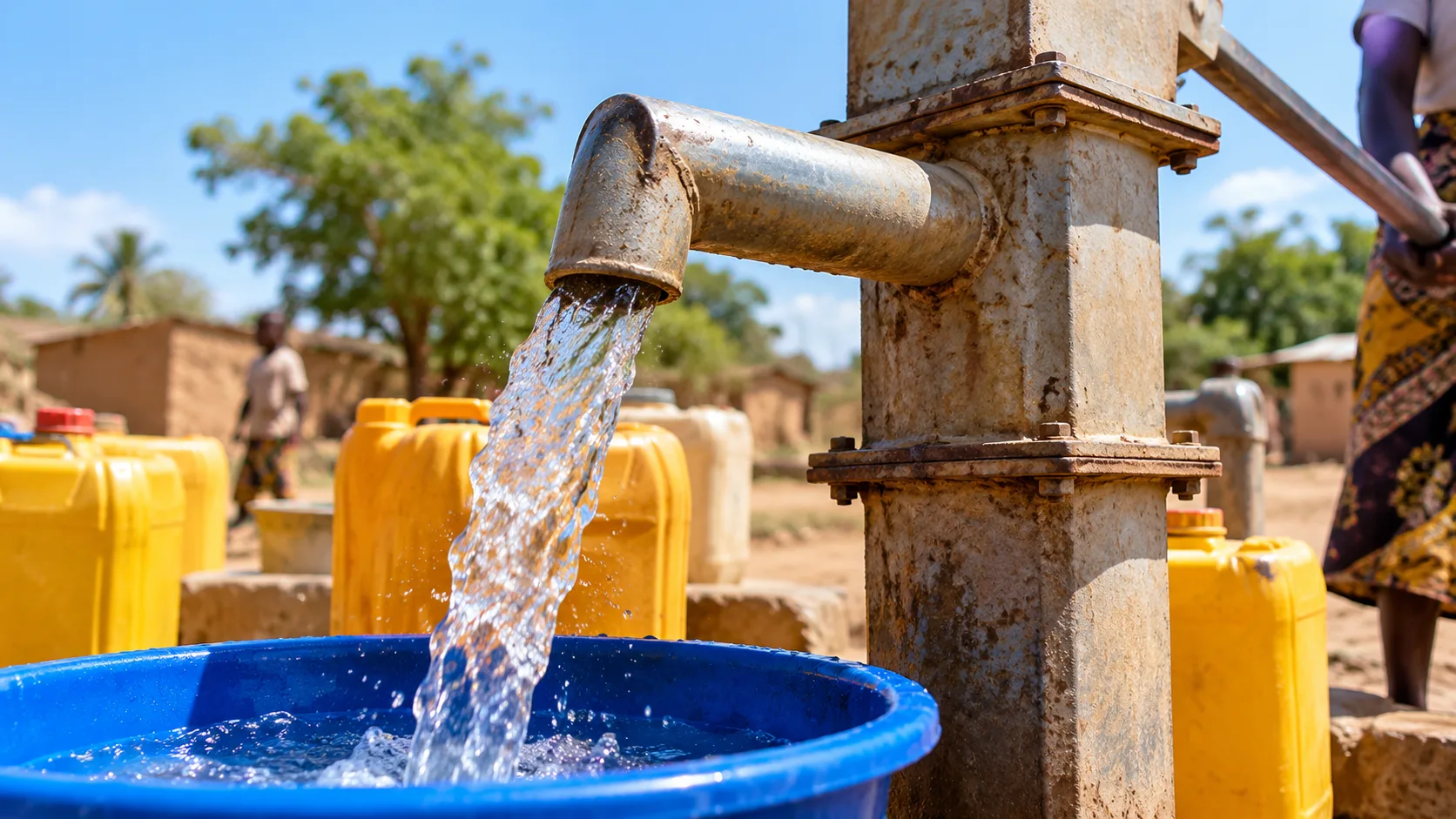 Habitants du village de Lukwangulo confrontés aux difficultés d’approvisionnement en eau potable près de Kalemie, dans...