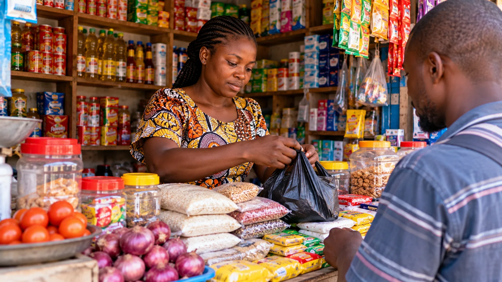 Petits commerces et activités entrepreneuriales à Kalemie, dans le Tanganyika, confrontés aux difficultés économiques et aux charges administratives.