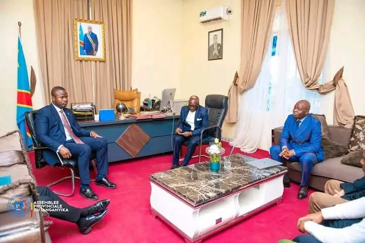 Rencontre entre le président de l’Assemblée provinciale du Tanganyika, Cyril Kimpu Awel, et une délégation de la DGPPB...